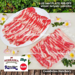 Beef rib PLATE RIB-OFF boneless US USDA NEBRASKA steak cuts 1" 2.5cm (price/kg 5-6pcs)